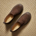 Michelle Brown Chunky Leather Platform Loafers