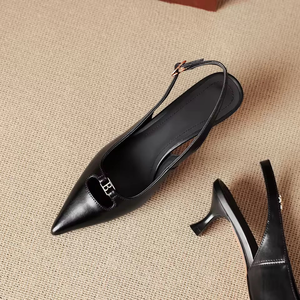 Jasmine Angelina Kitten Heel Slingback Pump